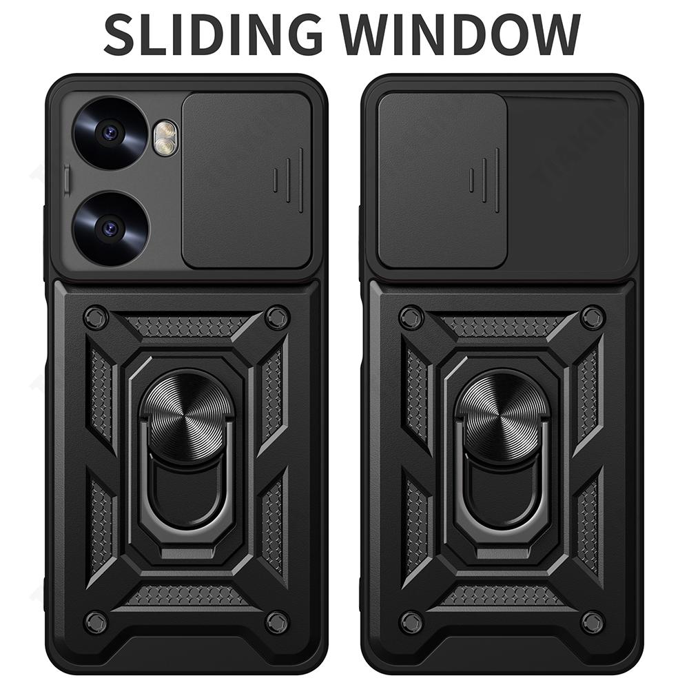 Slide Lens Armor Funda for Huawei Nova 12 SE Case for Huawei Nova 11 9 SE 12S 11i 12i 10 Pro 12 Lite Y72  Ring Stand Case