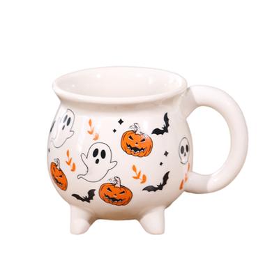 Halloween Cups Cauldrons Mug Cup Spooky Vibes Gifts Women Kiln Turned Ghosts Wiccan Gifts Suitable for Female Male