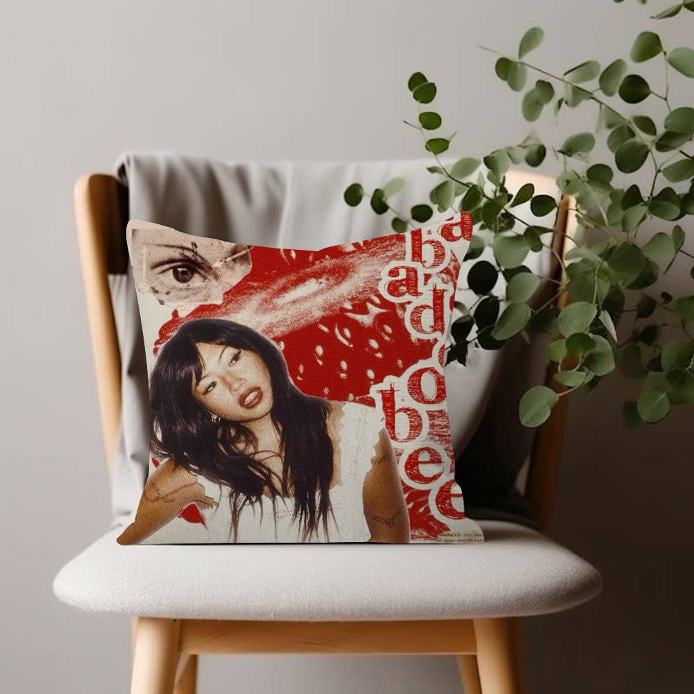 Rock Singer pretty B-Beabadoobee Cushion Cover 45x45 Polyester Sofa Cushions Decorative Throw Pillows Pillowcover
