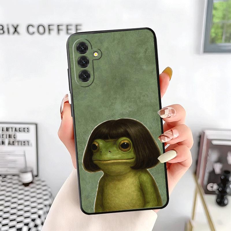 Cute Cartoon Frog Soft Phone Case for Samsung A17 A37 A57 A16 A26 A36 A56 A15 A25 A35 A55 A14 A24 A34 A54 A13 A23 A33 A53 A52 A1