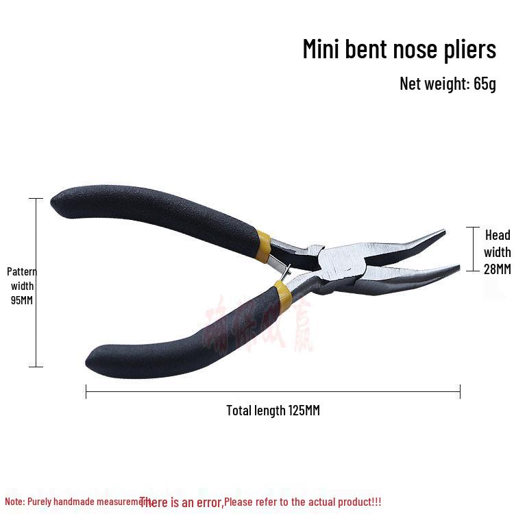 Handmade Mini Jewelry Pliers: Needle-Nose, Round-Nose, Bent-Nose, Angled-Nose, and Wire Cutters