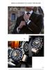 Curren 8380 Men's Waterproof Multifunction Sports Quartz Watch with Leather Strap and Calendar.