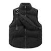 2025 autumn and winter low price corduroy explosion stand-up collar new cotton vest with satchel fashion vest jacket vest