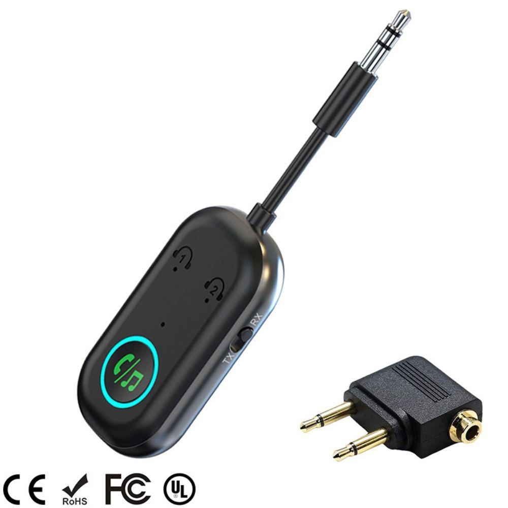 Compatible with 2 Devices Wireless Adapter Stereo Sound Audio Adapter TV Audio