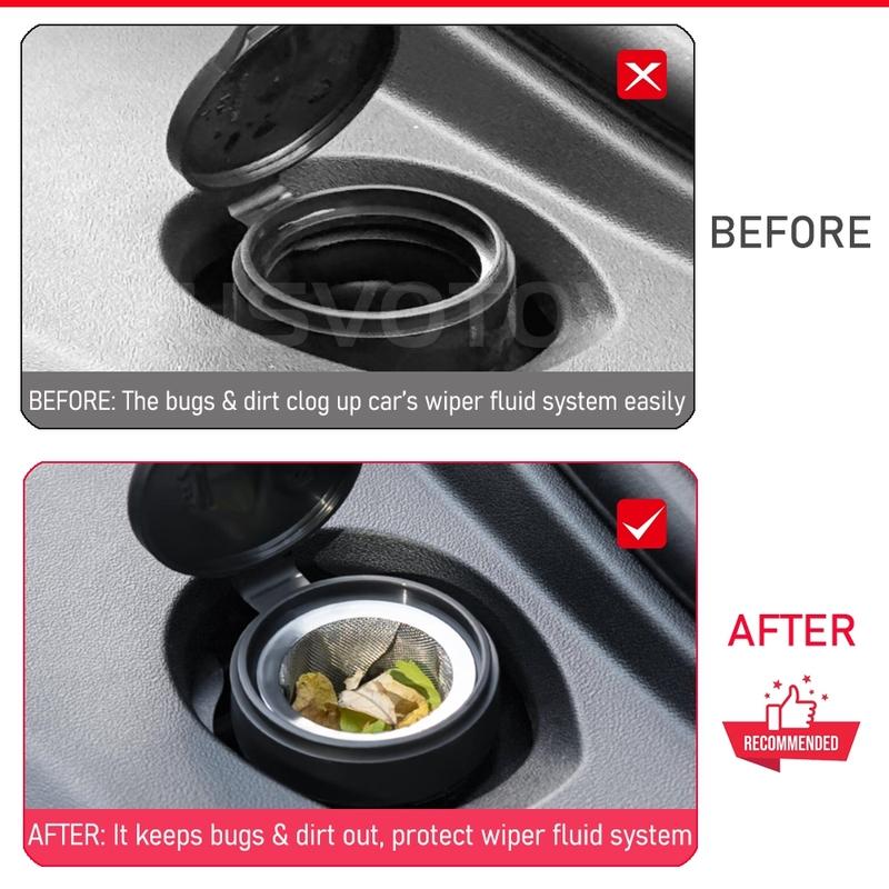 Windshield Washer Fluid Filter For Tesla Model 3 Y S X Juniper Glass Water Filter Screen Mesh Inlet Grill Protective Accessories