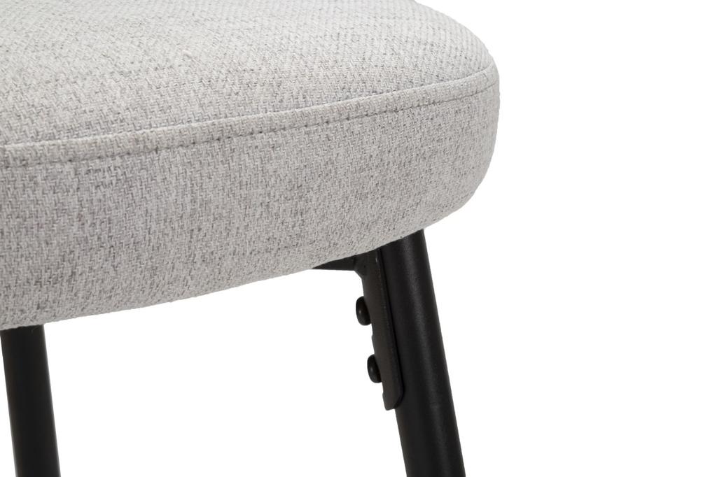 Bar Stool Losanna Grey Set 2 Pz Cm 52X59X108