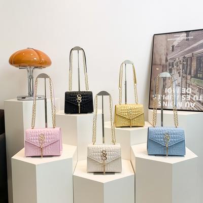 Niche Design Bag for Women New Trendy Fashion High-value Simple Crossbody Bag Chain Shoulder Small Square Bag