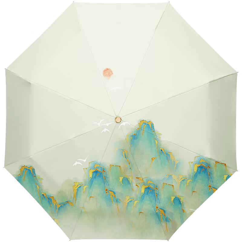 

Luban Madam Black Glue Sun Protection Portable Umbrella