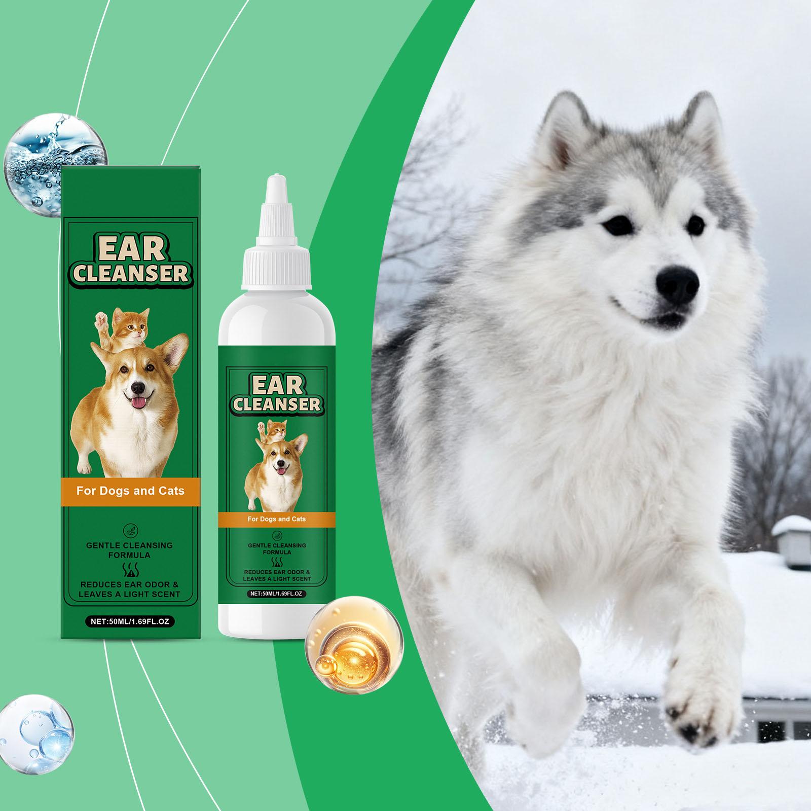 

Pet Ear Cleanser Ear Cleanser Pet Ear Cleanses Moisturizing And Soothing Ear Canals Nourishing Ear Cleanser,50ML One Size