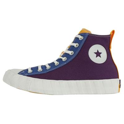 1970s 'Not A Chuck' Comfortable Casual High-Top Canvas Shoes Unisex Colorful Stitching