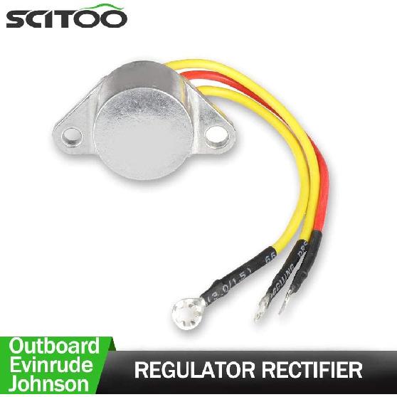 

SCITOO 582399 583408 580795 581603 582307 580841 581305 18-5708 Voltage Regulator Rectifier for Johnson Evinrude Outboard Motors