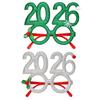 2026 New Year Eve Glasses Christmas Party Photo Props for Adults Kids Festive Celebration Eyewear for Countdown Party