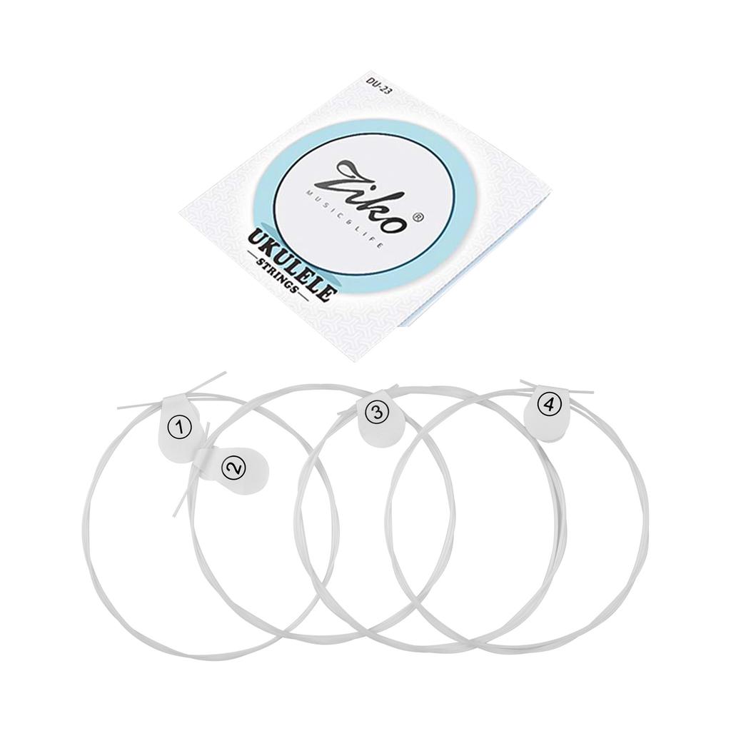 Set di Corde in Nylon per Ukulele Set da 4 Corde(.024 .026) Pratica Universale di Ricambio per Ukulele da Concerto da 23 Pollici Rigido