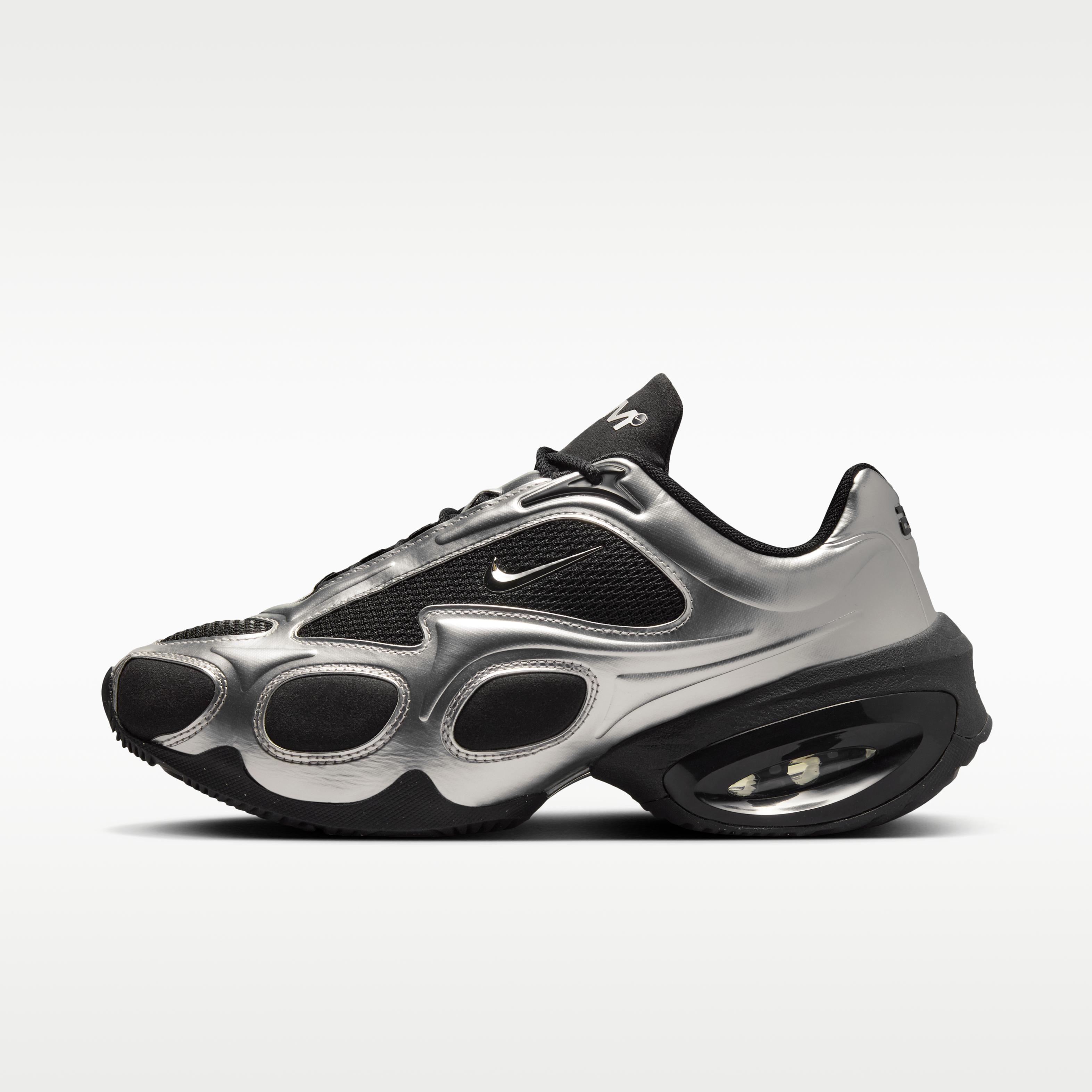 Nike Air Max Muse Black Metallic Silver (Women s) 36.5