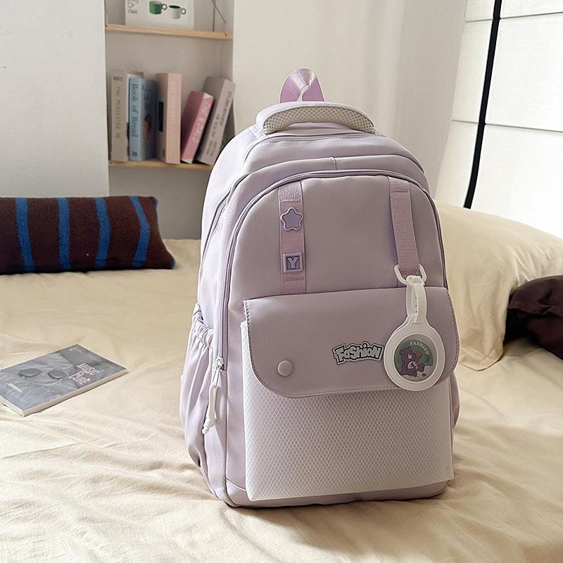 High value, fresh and sweet, candy-colored backpack, lightweight and large-capacity backpack for junior high school students
