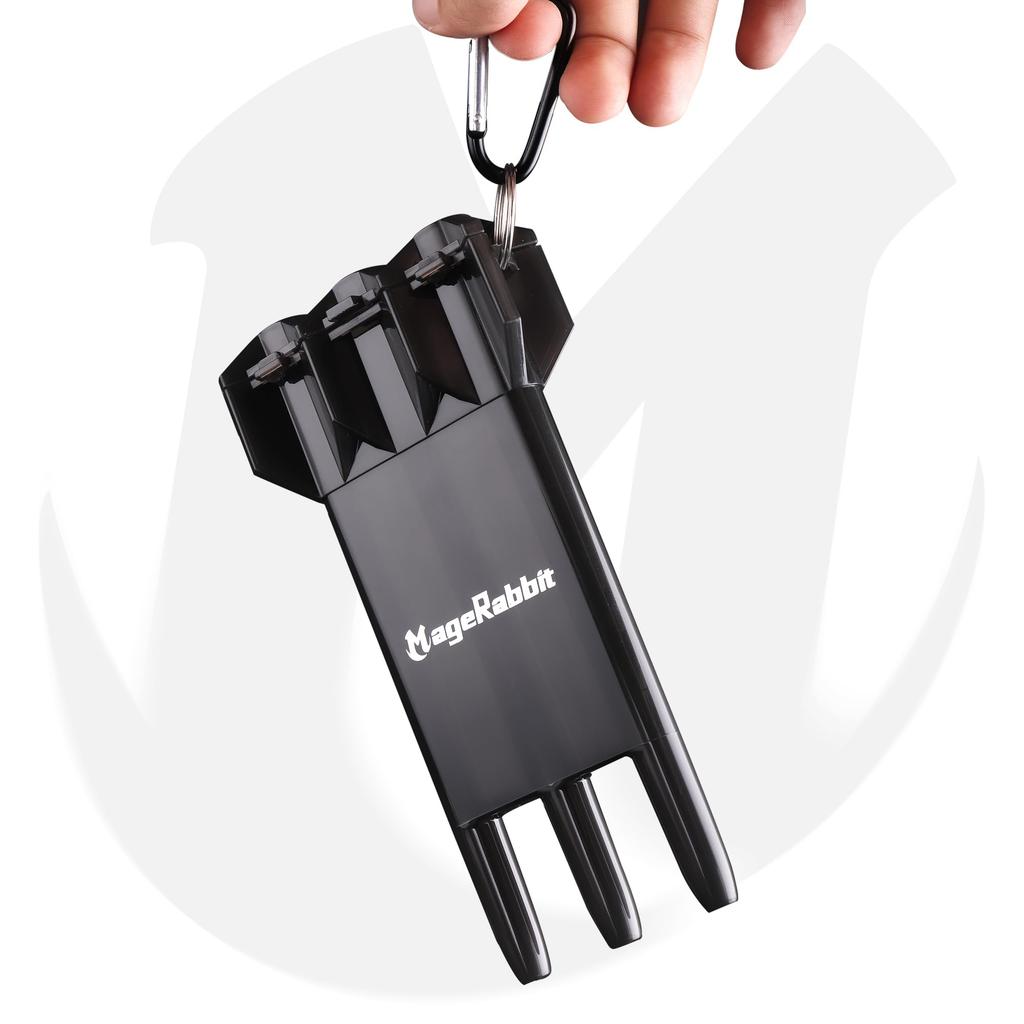 MageRabbit 3 Copper Darts and 30 Soft Tip Darts Black Durable Integrated Dart Integrated Darts for Beginners Tips, Box, Flights, Darts,