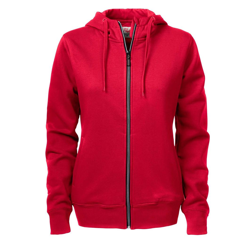 Printer Womens/Ladies Overhead Full Zip Hoodie