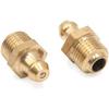 Unifizz 20Pcs Pack A17083100ux0253 20Pcs M10 X 1 Thread Brass Straight Grease Zerk Nipple Fitting for Auto Car