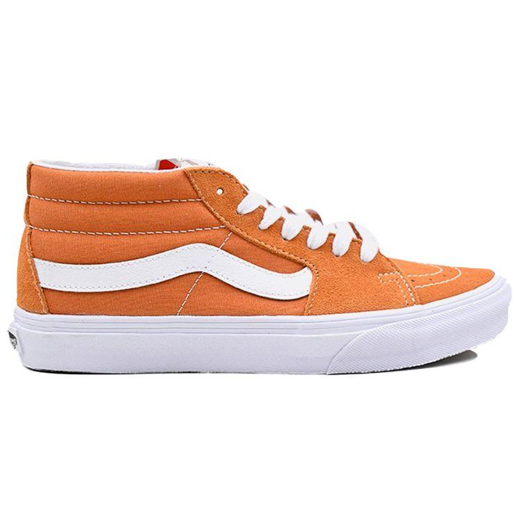 Vans Sk8 Comfortable Casual Mid-Top Skate Shoes Unisex Sneakers Orange VN0A3WM360C