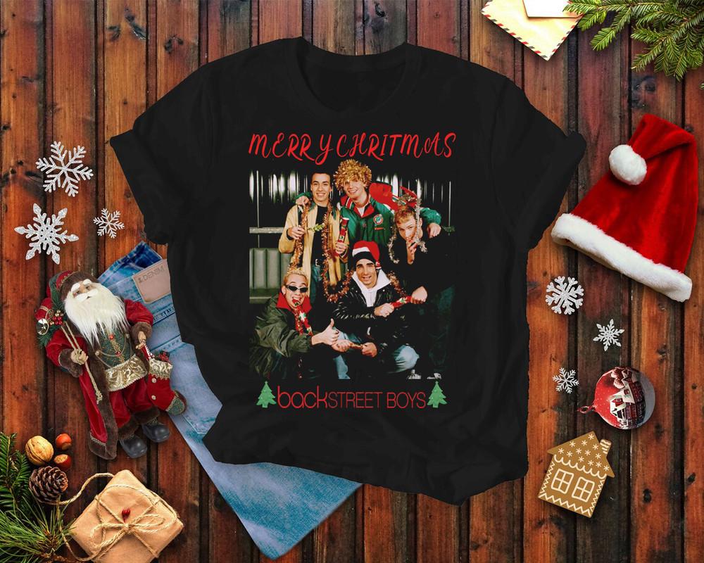 

Backstreet Boys Christmas T-shirt Cotton Tee For Men Women S-5XL Unisex T-Shirt XL