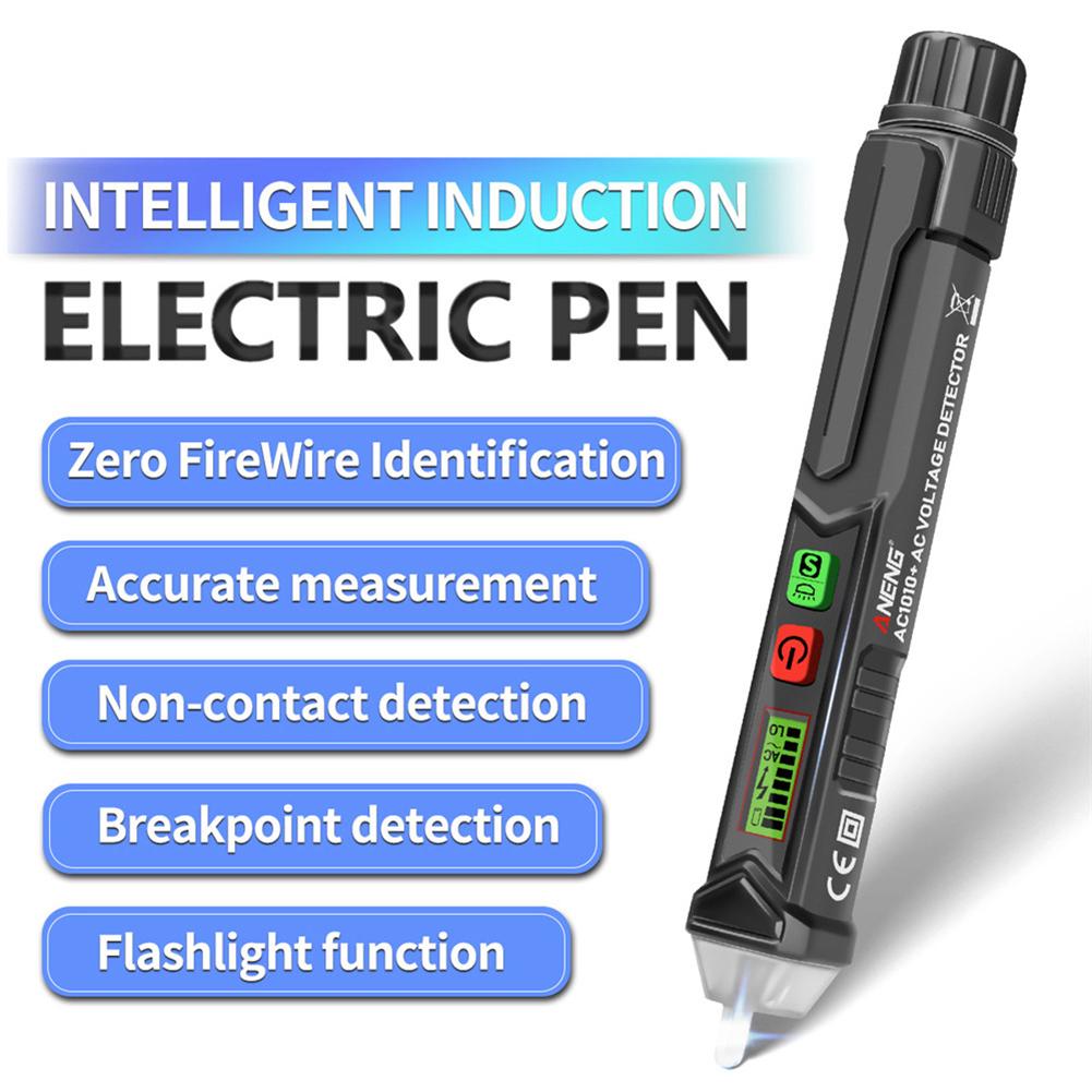 ballboU VC1010 Digital Voltage Detectors 12-1000V AC//DC Non-Contact Pen Tester Meter Volt Current Electric Test Pencil 2 Measuring DC Requires More Than 100V