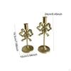 Candle Holder Set Dinner Table Ornament, Elegant, Stand Candlestick for Housewarming