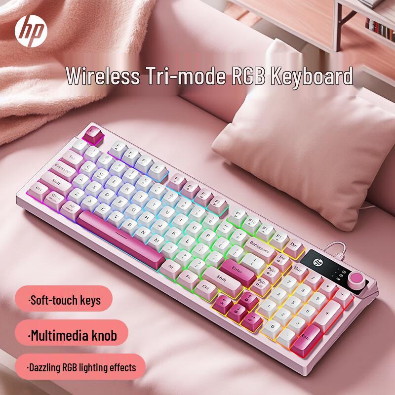 HP K500F Mechanical-Feel Keyboard with Multi-Function Knob