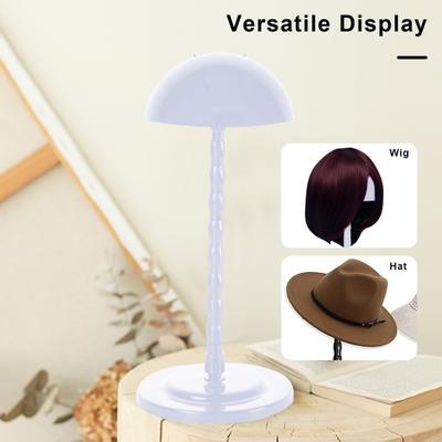 Mushroom Top Stojan na paruku Výškově nastavitelný Snadná montáž Přenosný držák hlavy paruky Nástroje Multifunkční stojan na klobouky Výstavní stojan
