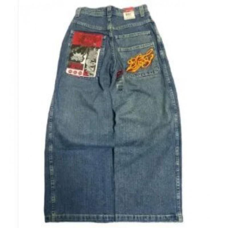 Unisex Y2K ielu stila plaši džinsa