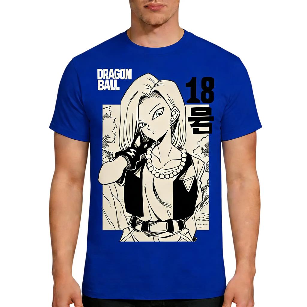 Dragon Ball 2026 New Hot Fashion Summer Vintage Anime Tshirt Mens Pure Cotton Casual Loose Sports Daily Version Y2K Style