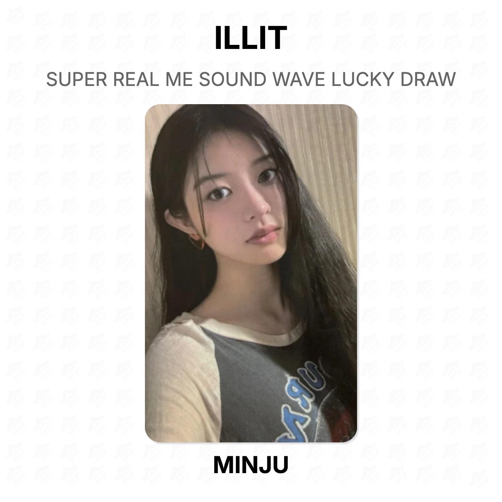 ILLIT SUPER REAL ME SOUND WAVE LUCKY DRAW Official Photocard MINJU 02