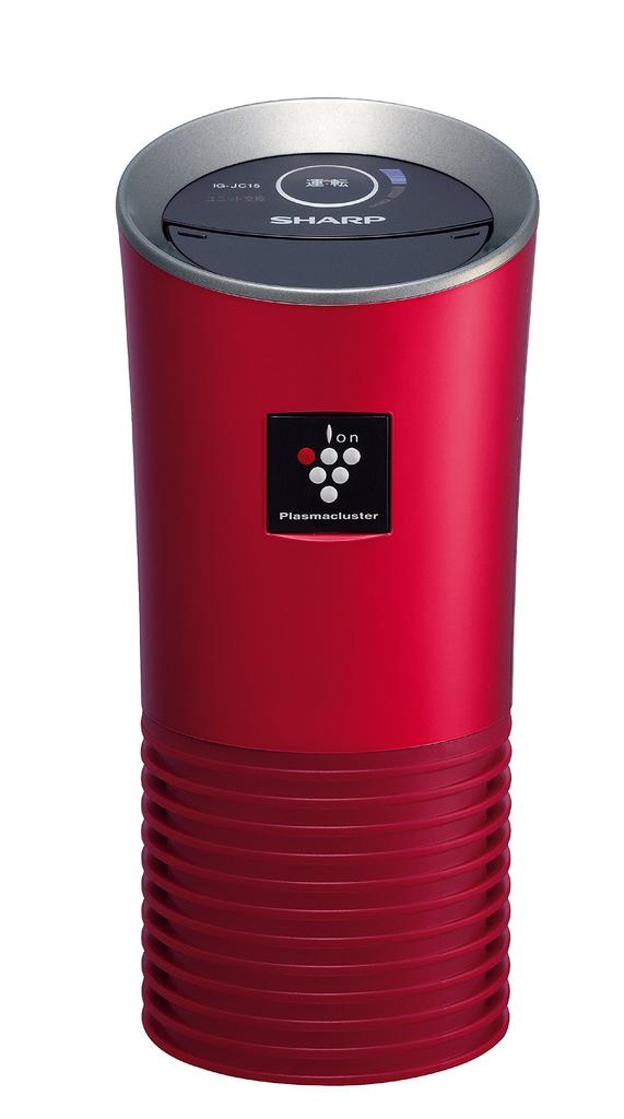 Sharp IG-JC15-R Plasmacluster 25000 Red In-Car Ion Generator Cup Holder Type USB Powered 16.2cm