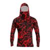 Men's Long Sleeve Hooded T-Shirt Quick Dry Sun Halloween for Fishing Fitness Sports