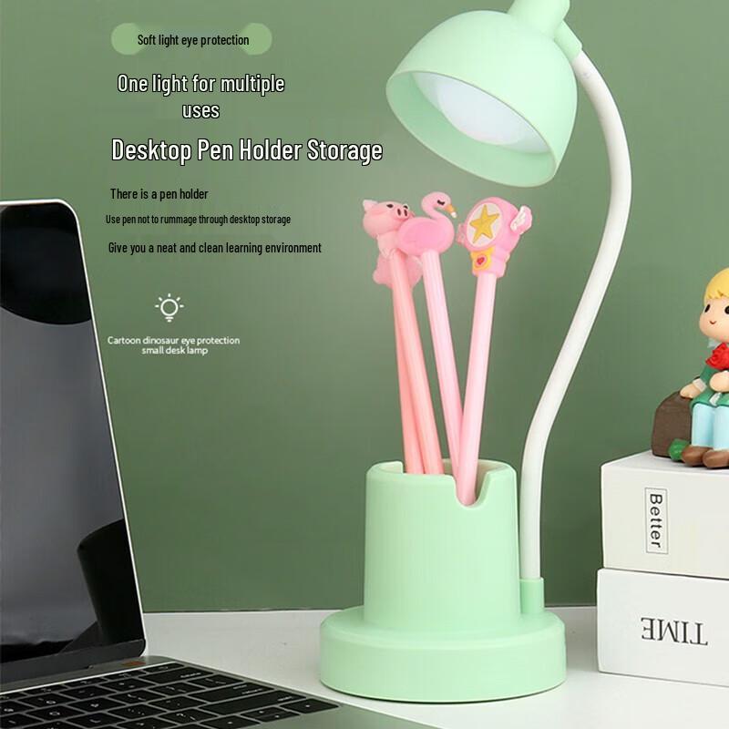 Cute Rabbit USB Night Light & Pen Holder Lamp