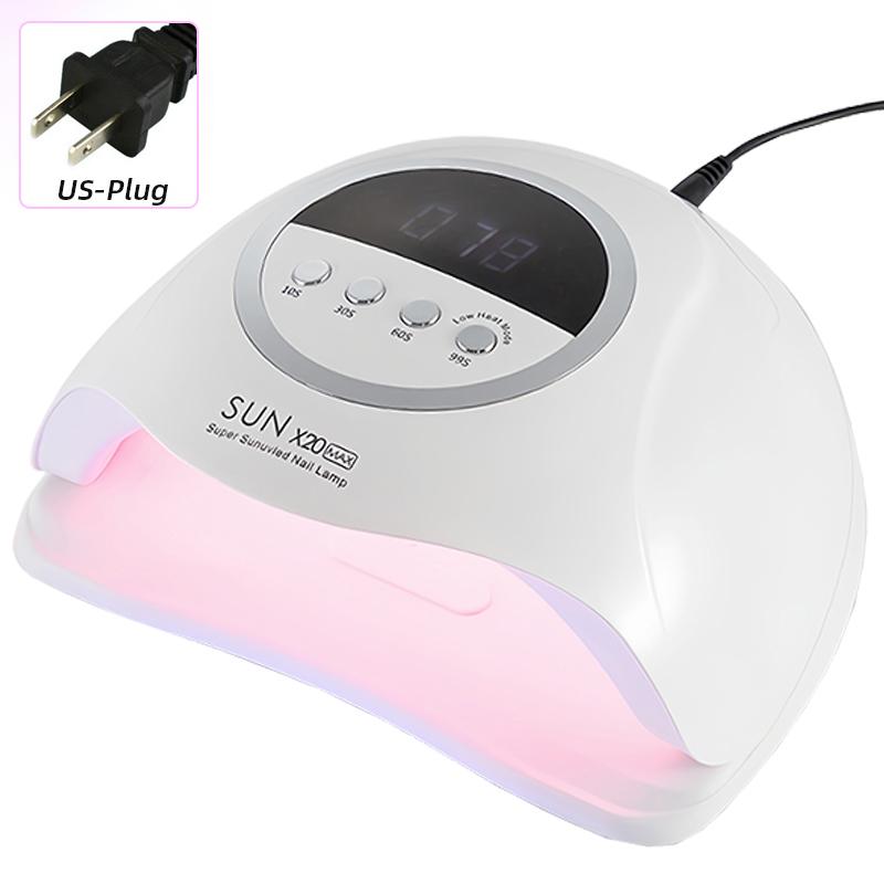 320W UV LED Lampa na nehty 72 LED diod Lampa na sušení gel laku s automatickým snímáním 4 časovače Profesionální sušička nehtů Nástroje pro manikúrní salon