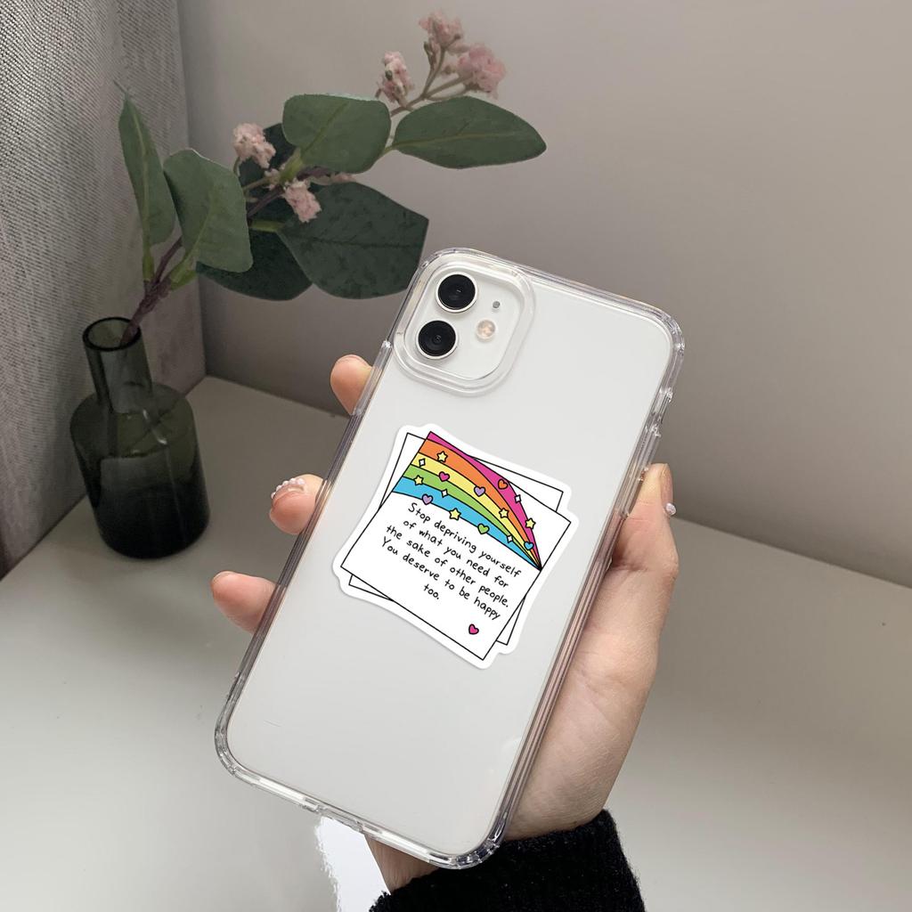 50/100PCS Self affirmation Incentive Tags Graffiti Stickers Decoration Guitar Notebook Luggage DIY Waterproof Stationery Sticker