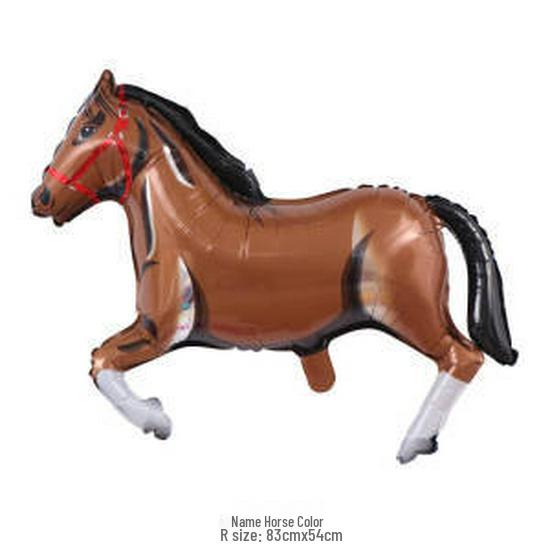Cartoon Horse Balloon Decoration for Children's Birthday Party