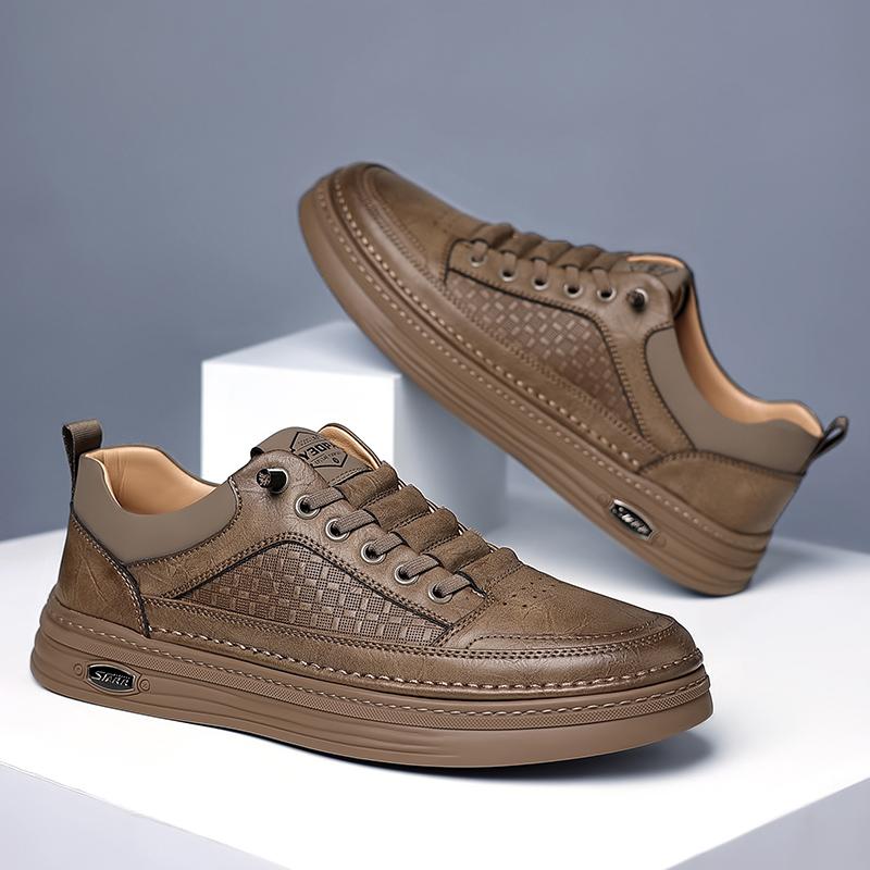 Herren Freizeitsneaker Lederschuhe Outdoor-Schuhe