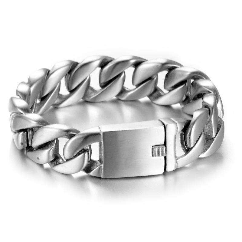Stainless steel bracelet men's jewelry, European and American fashion titanium steel bracelet HFS72