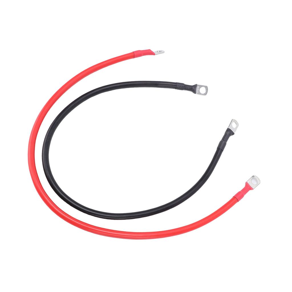  2PCS 6AWG Battery Cables, 24inch Battery   s with 0.31in Tinned Copper Lugs Both Ends,   Car Accessories Inverter Cables Fit Vehicles Marines