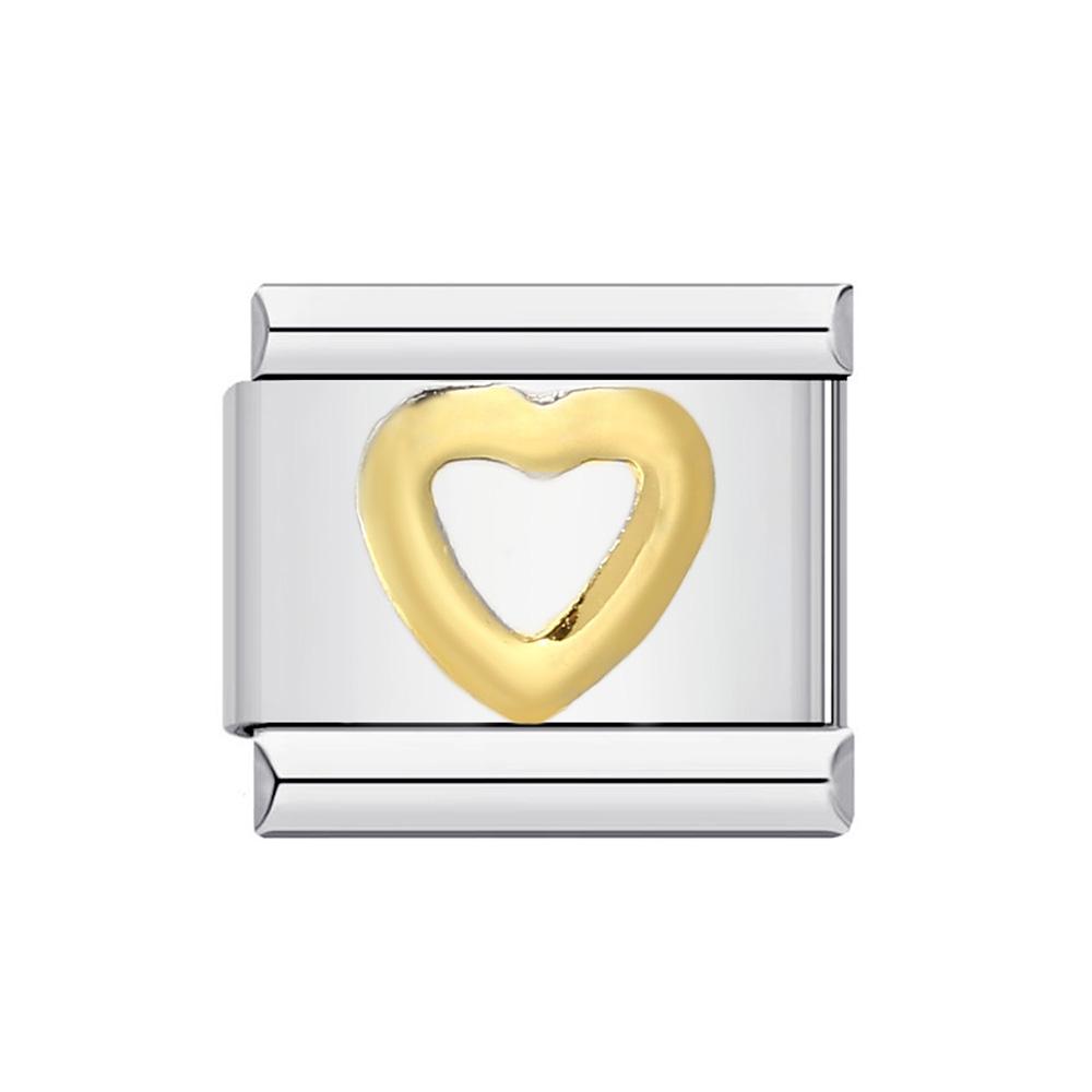 Trendy Italian Charms Bracelet 26 English A-Z Letter Custom Gold Color DIY Jewelry Making Gift Hand Bangle Chain Jewellry