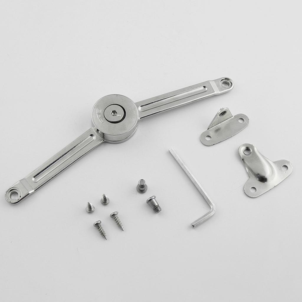 Pack Of 2 Zinc Alloy Soft Close Hinges for Toy Box Chest Storage Box Adjustable Tension Safe Gentle Lid Closures