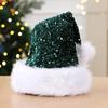 Double Layer Festive Hat Sparkling Sequins Christmas Cap New Holiday Hat  Family Gatherings