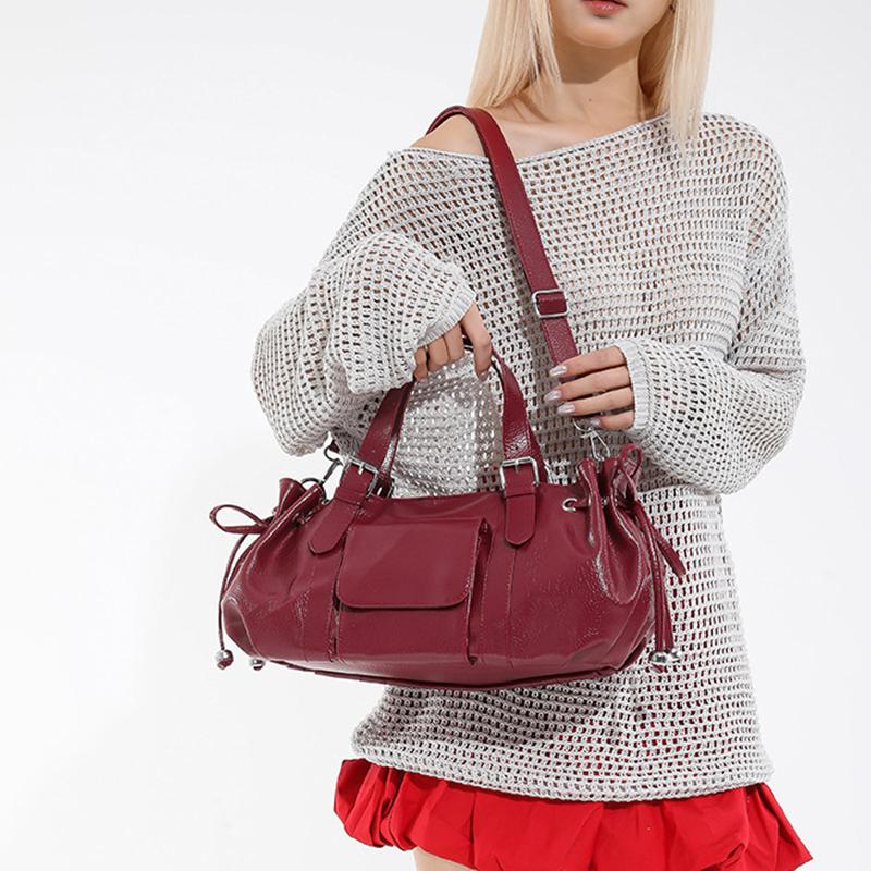 Design PU-Leder Kissen Handtaschen für Damen Neue Mode Einfacher Trend Damen Schulter Crossbody Tasche CLE