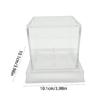 Acrylic Square Baseball Holder Clear Display Box Baseball Display Case Autographed Baseball Clear Display Case