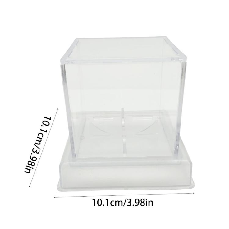 Acrylic Square Baseball Holder Clear Display Box Baseball Display Case Autographed Baseball Clear Display Case