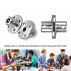 2pcs 3/3.17/4/5/6/6.35/7/8/10/11/12mm Flange Shaft Coupling Coupler Collar Clamp Bracket Motor Connector