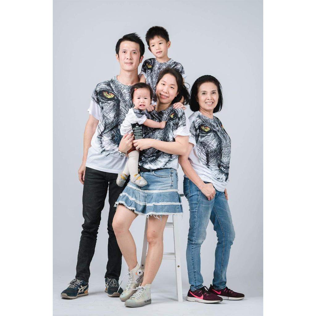 HAAR T-Shirt No. 040 Wolf or Wild Dog, Colorful