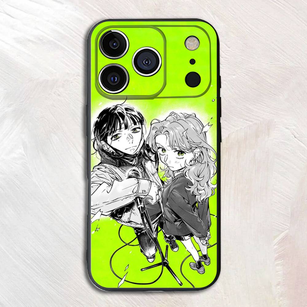 Cartoon Aya Osawa Mitsuki Koga Schwarz Matt Handyhülle Für iPhone 17,16,15,14,13,12,13,12,11 Pro Max Plus mini XS Weiche Rückseite
