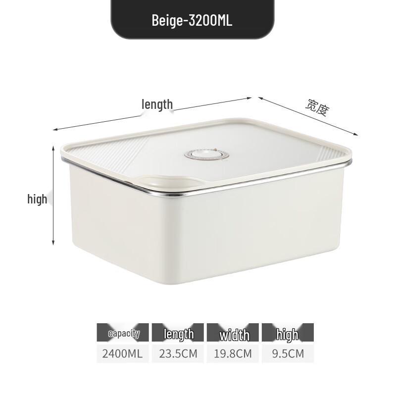 ZISIZ 304 Stainless Steel Micro Vacuum Sealed Food Container